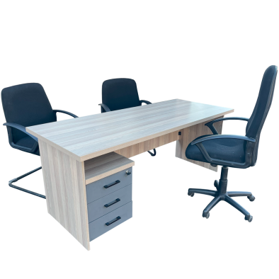 Mono 5 Piece Office Set Natural Oak - 1800 Desk