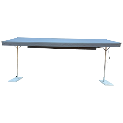 Premium Umbrella Charcoal - side view