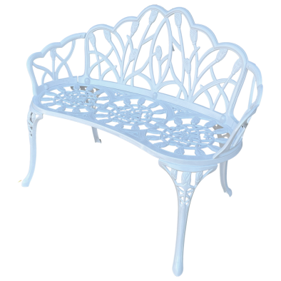 Tulip bench - White