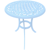 Aluminium 2 seater dining table round 600mm