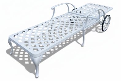 Aluminium Sun Lounger White