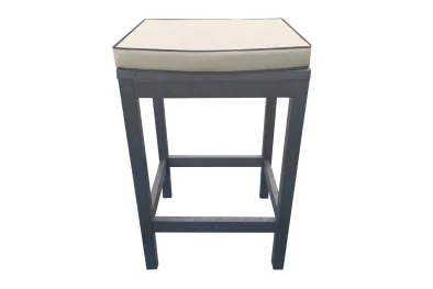 Bar Chair (Recycled Plastic) with Beige Cushion