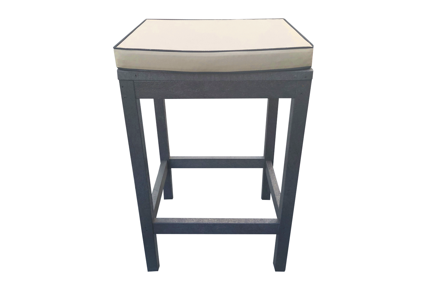 Bar Chair (Recycled Plastic) with Beige Cushion
