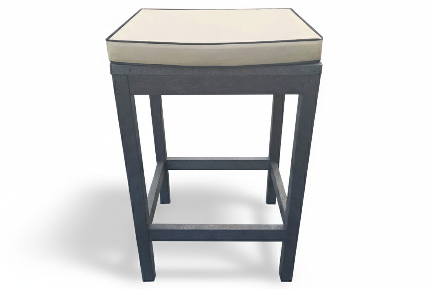 Bar Chair (Recycled Plastic) with Beige Cushion