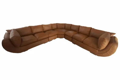 Regale 7 seater corner couch - Tan