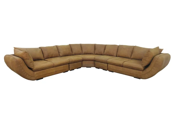 Genuine Full Leather 7 Seater Regal Corner