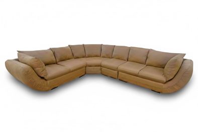 Genuine Full Leather 6 Seater Regal Corner