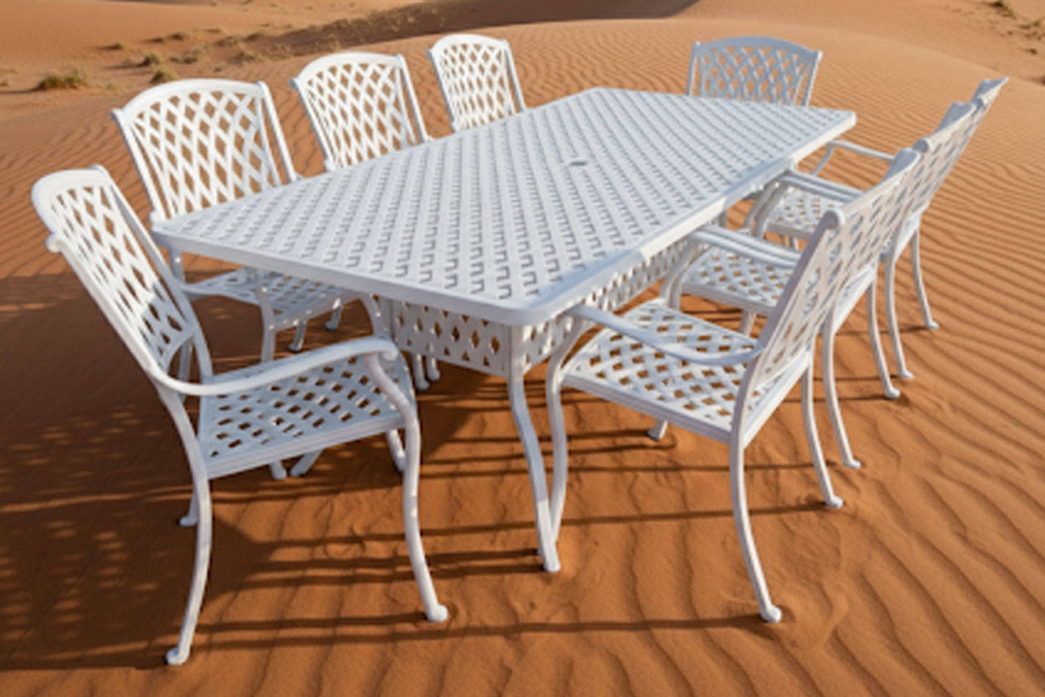 Aluminium Tuscan 8 Seater Dining Set