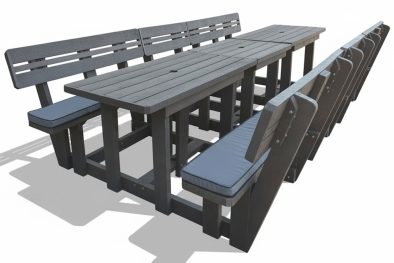 10-Seater-Picnic-Table-with-backs-including-charcoal-cushions