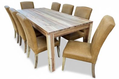 9 Piece Primo Tan Mod Dining set Special