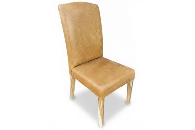 Primo Dining Chair in Full Exotic Leather Tan
