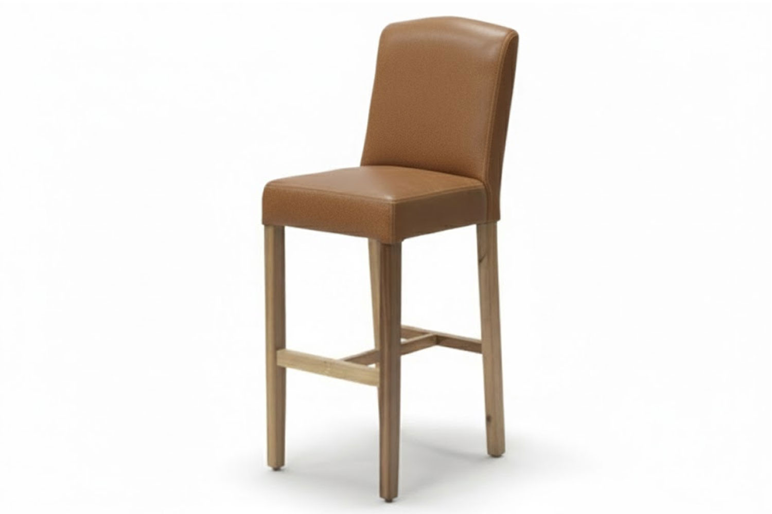 Primo Genuine Leather Bar Chair Solid Blackwood (Exotic Tan)