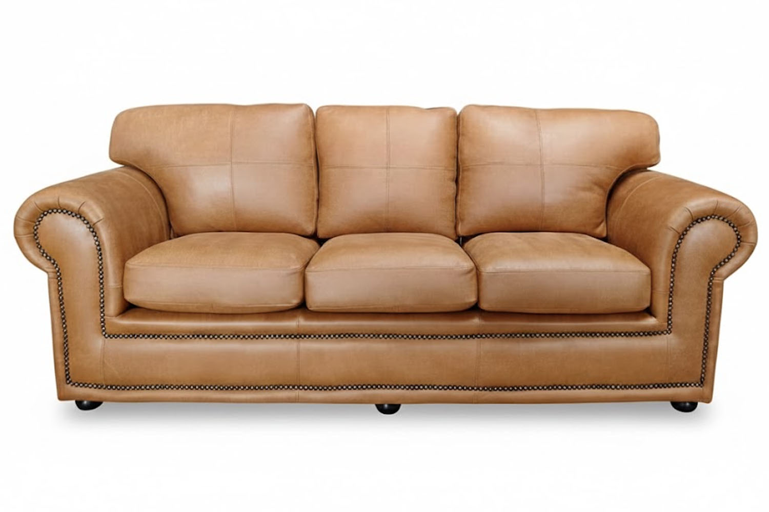 Afrikan Comfort Genuine Leather Sofa 3-Seater (Exotic Tan) 2