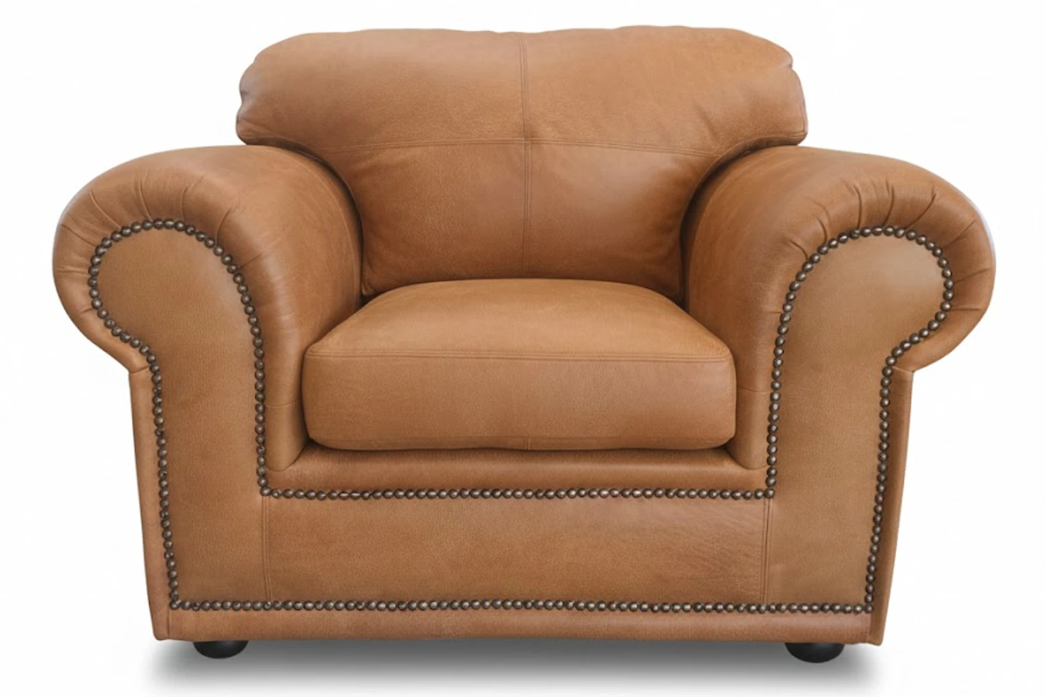 Afrikan Comfort Genuine Leather Armchair (Exotic Tan)