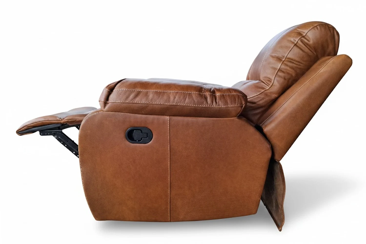 Premier Genuine Leather Single Recliner Chair (Vintage Tan)