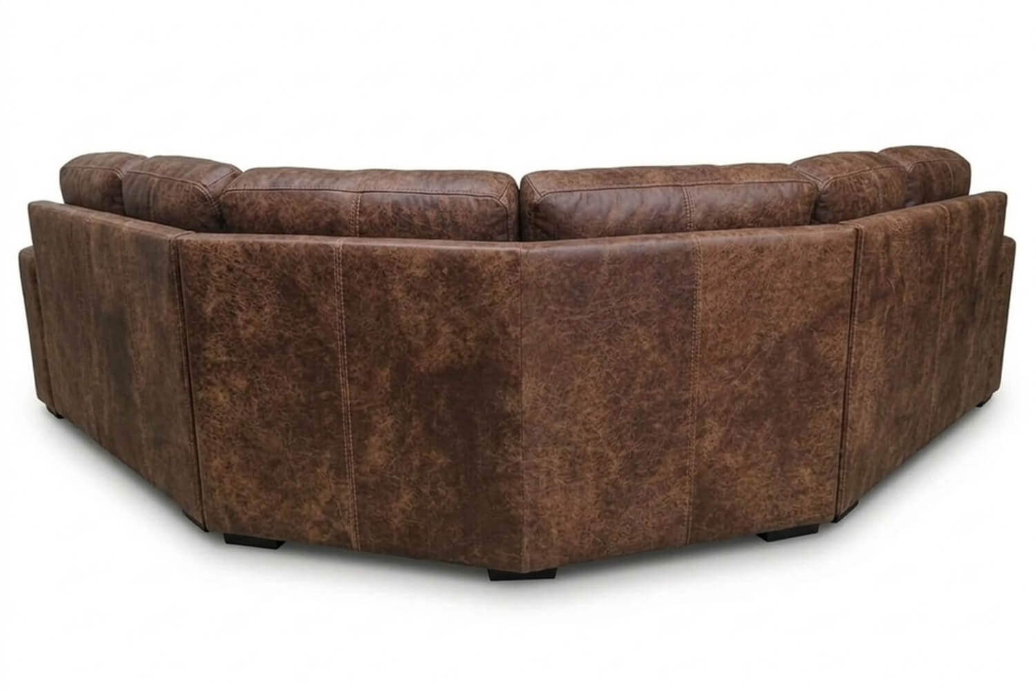 Mode Genuine Leather Corner Lounge 5-Seater | x1 Ottoman (Exotic Brandy) - Image 5