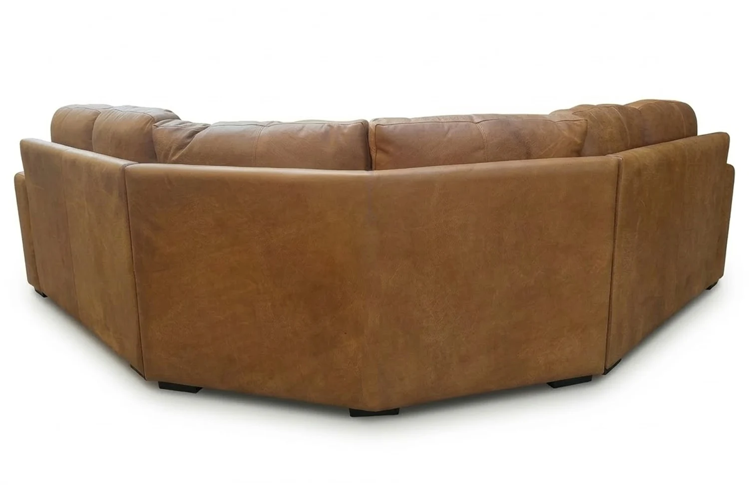 Mode Genuine Leather Corner Lounge 5-Seater (Exotic Tan)