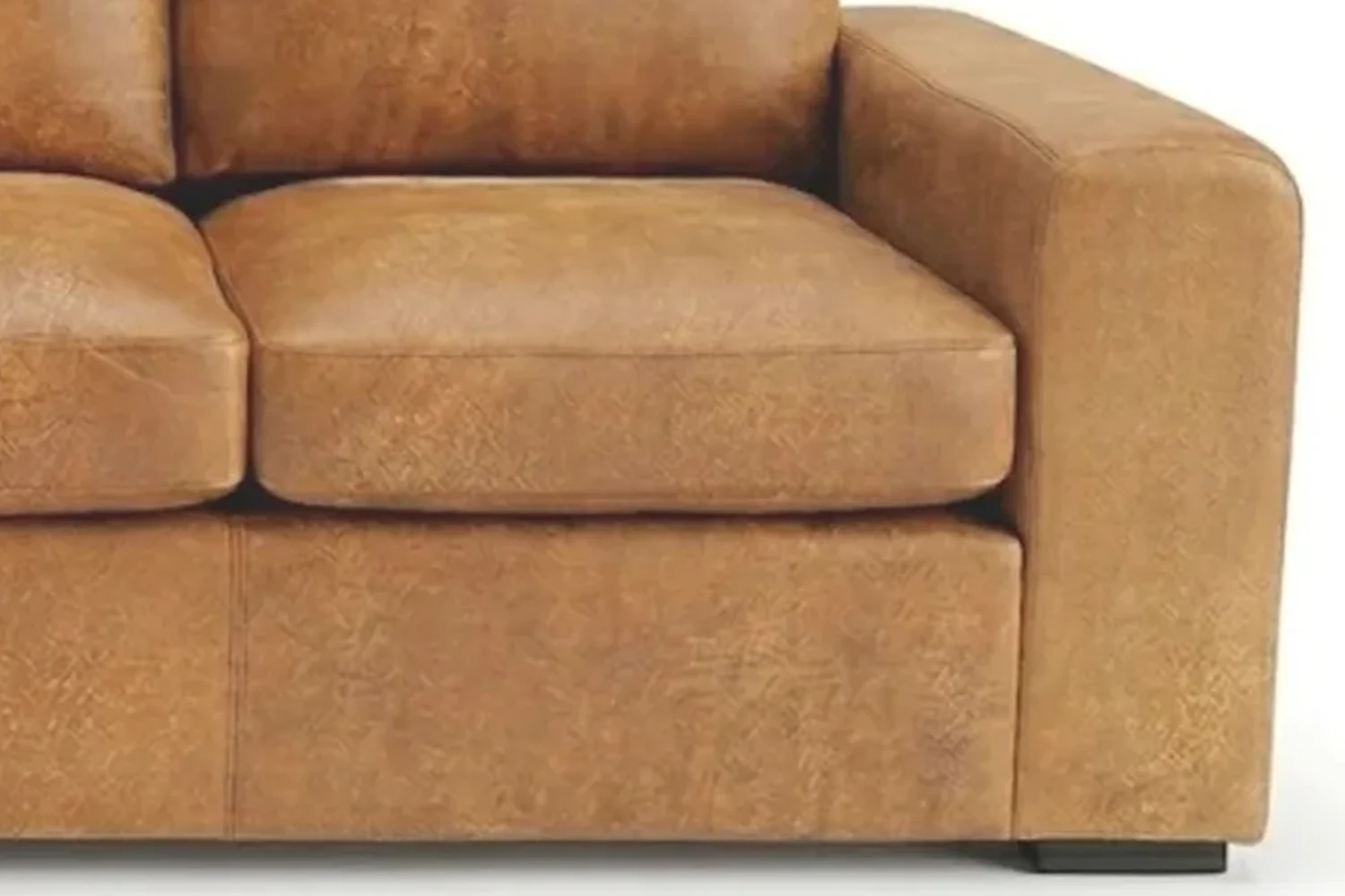 Mode Genuine Leather Corner Lounge 5-Seater (Exotic Tan)