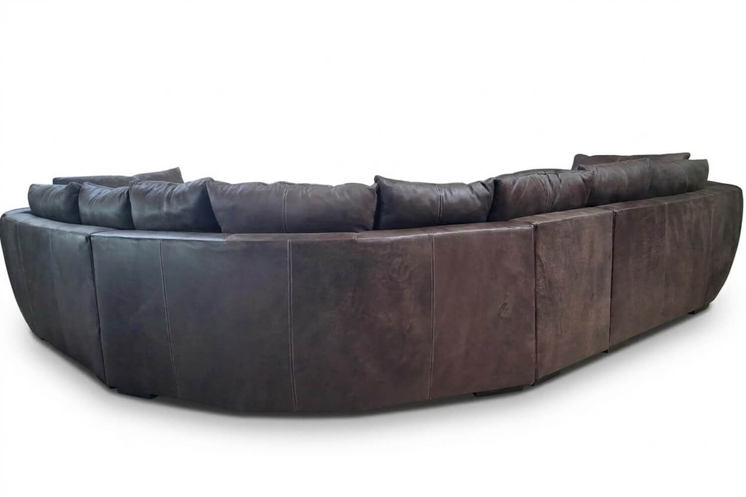 Regale Genuine Leather Corner Lounge 6-Seater (Exotic Brown) - Image 2