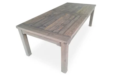Solid Aged Oak Patio Dining Table 8-Seater (Undercover Only)