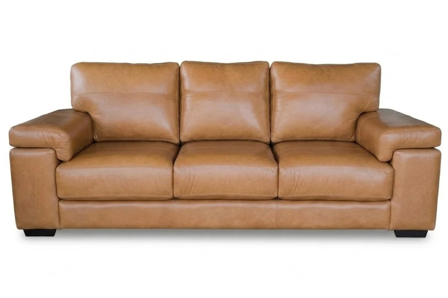 Life Genuine Leather Sofa 3-Seater (Vintage Tan, 2700mm Extra Wide)