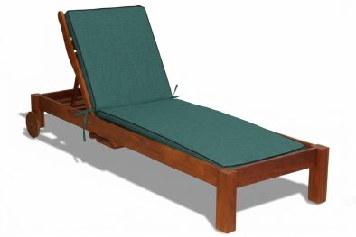 Zambezi Teak Sun Lounger (Universal Green Cushion)