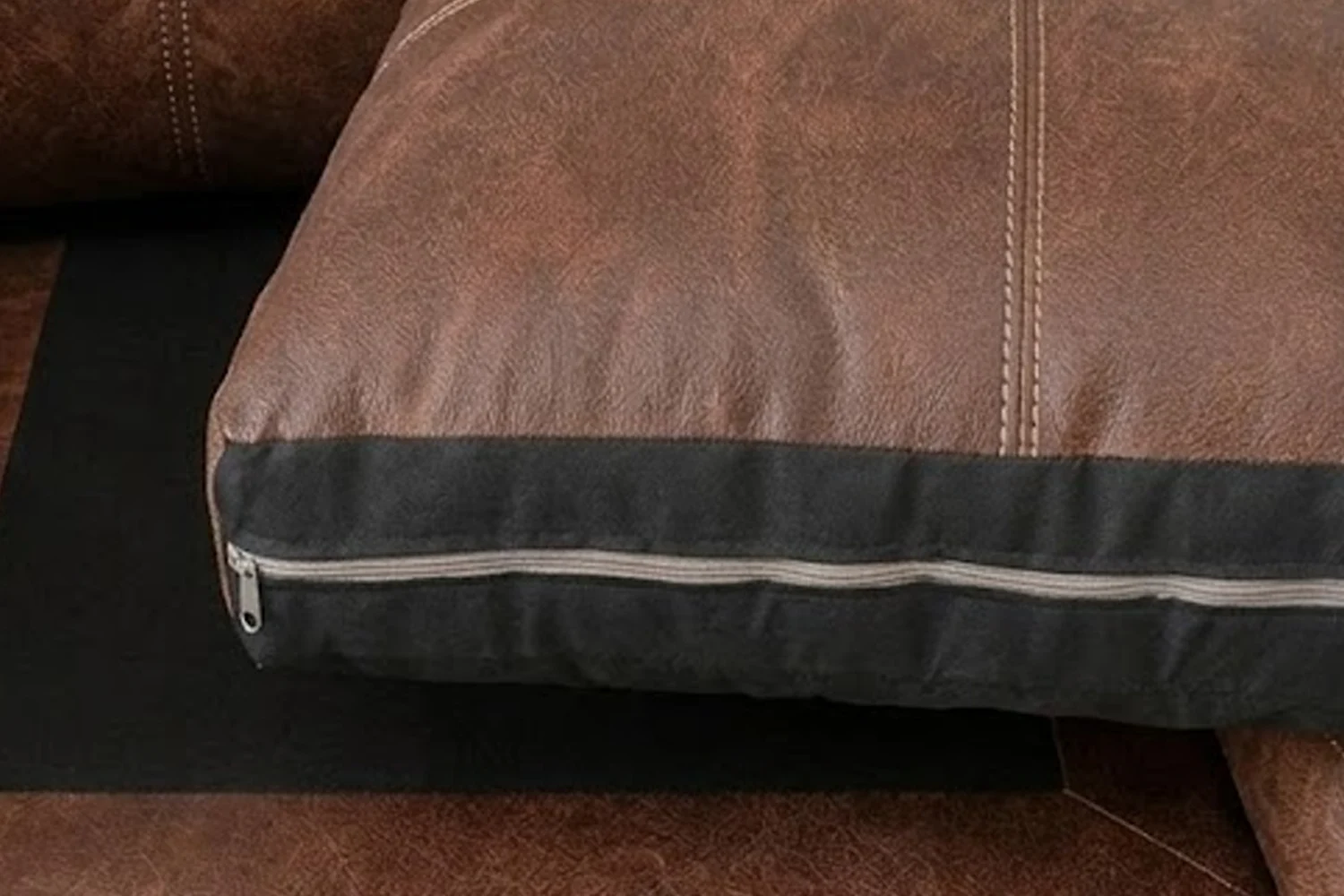 Afrikan Comfort Genuine Leather Sofa 3-Seater (Exotic Brandy)