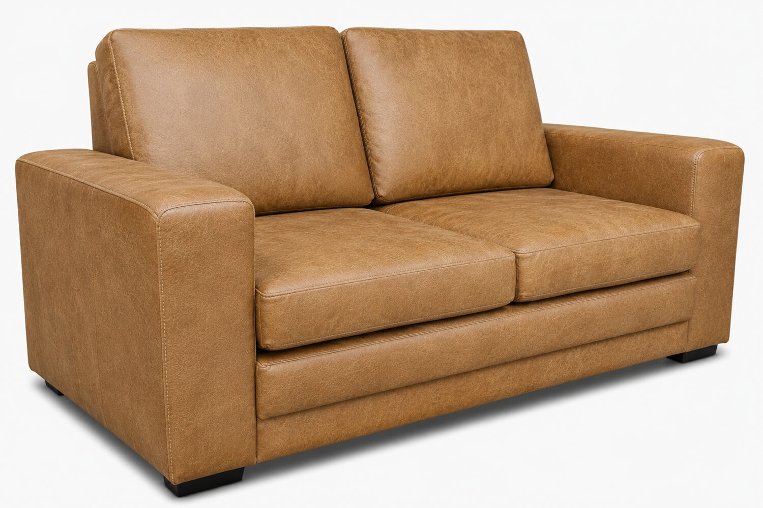 Mod Genuine Full Leather Sleeper Couch - double bed (Exotic Tan)